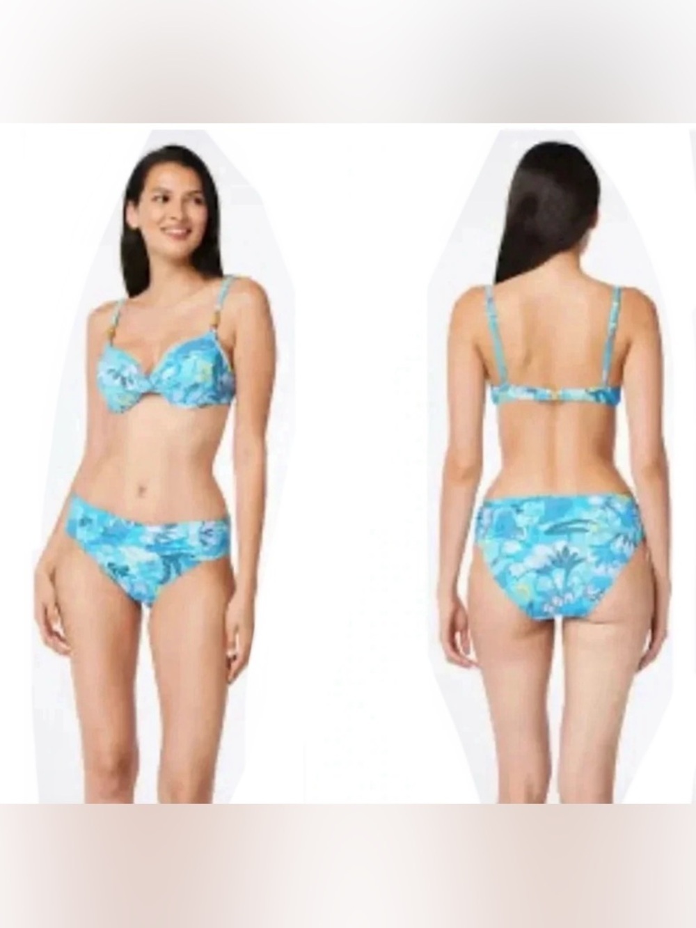Bleu Rod Beattie Paradise Found Twisted Underwire Top and Bikini Bottom Swimsuit